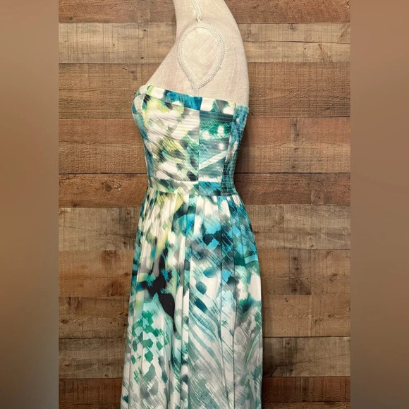 PARKER Bayou Strapless Silk Maxi Dress Women's size Medium Wedding Formal Party - Picture 6 of 11